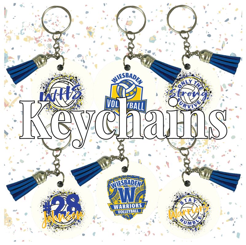 WHS Volleyball Spirit Wear: Round Keychain