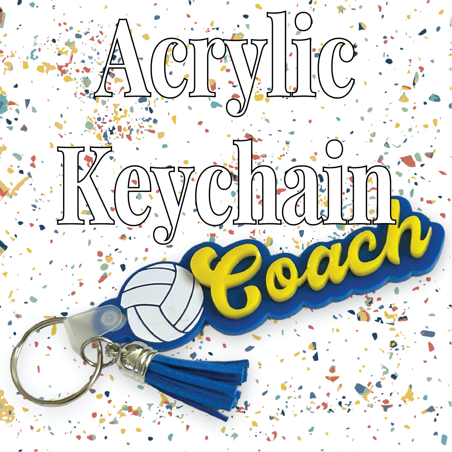 WHS Volleyball Spirit Wear: Acrylic Keychain