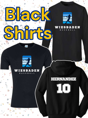 Black Baseball Shirts