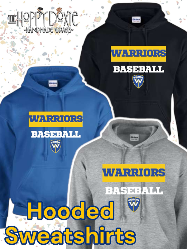 WHS Baseball Spiritwear “WARRIORS” Hooded Sweatshirt