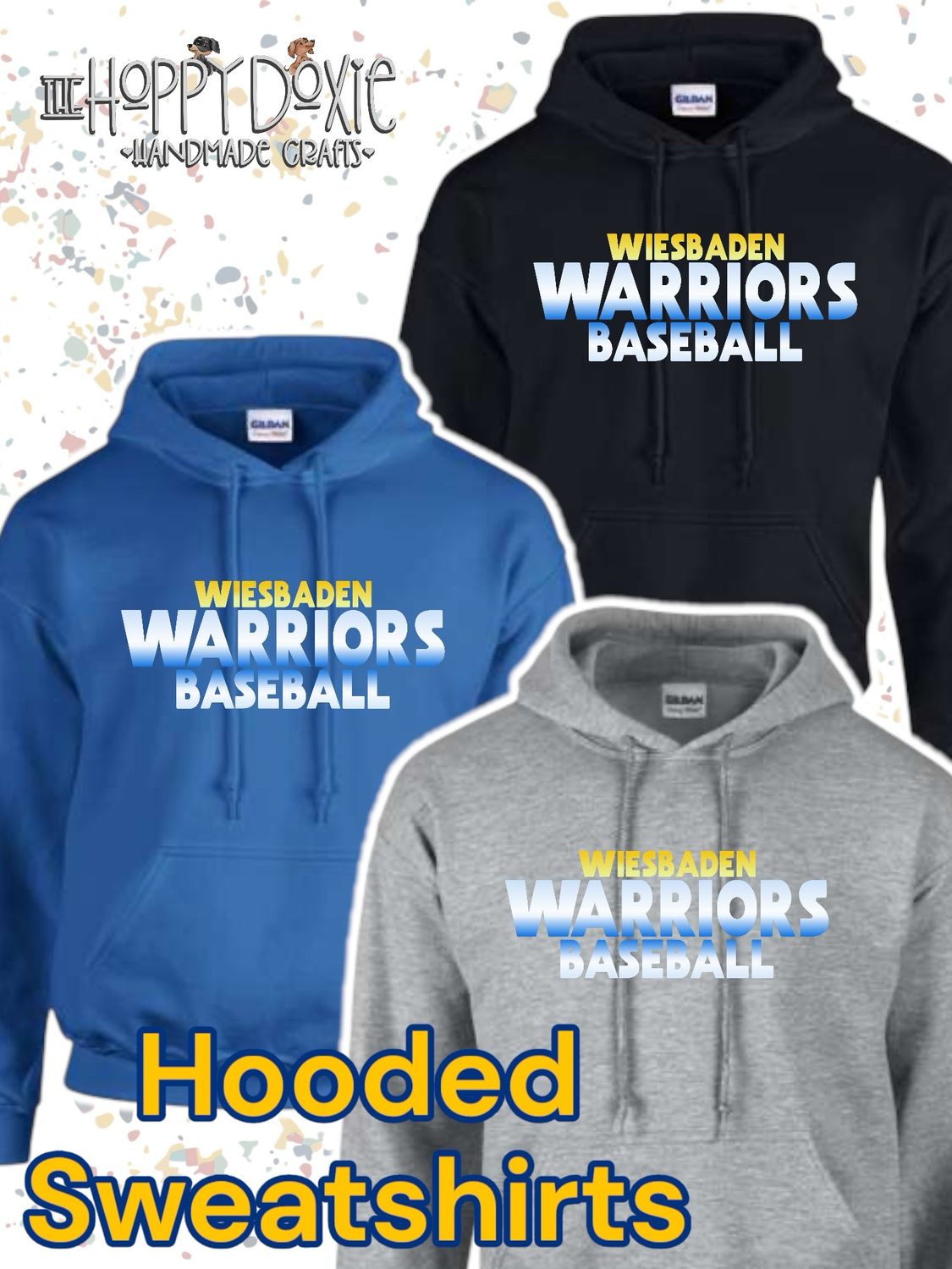 WHS Baseball Spiritwear “Ombré” Hooded Sweatshirt