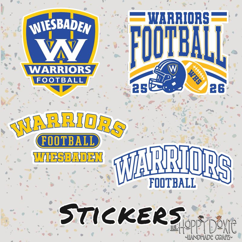 WHS Football Spirit Wear: Waterproof Stickers