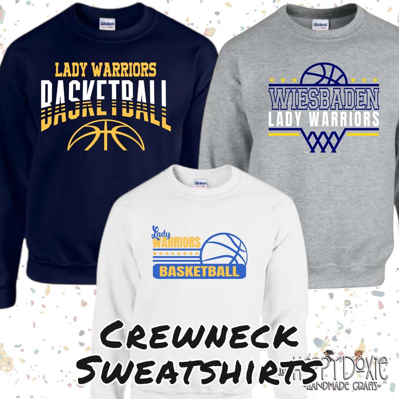 WHS Women's Basketball Spirit Wear: Crewneck Sweatshirt