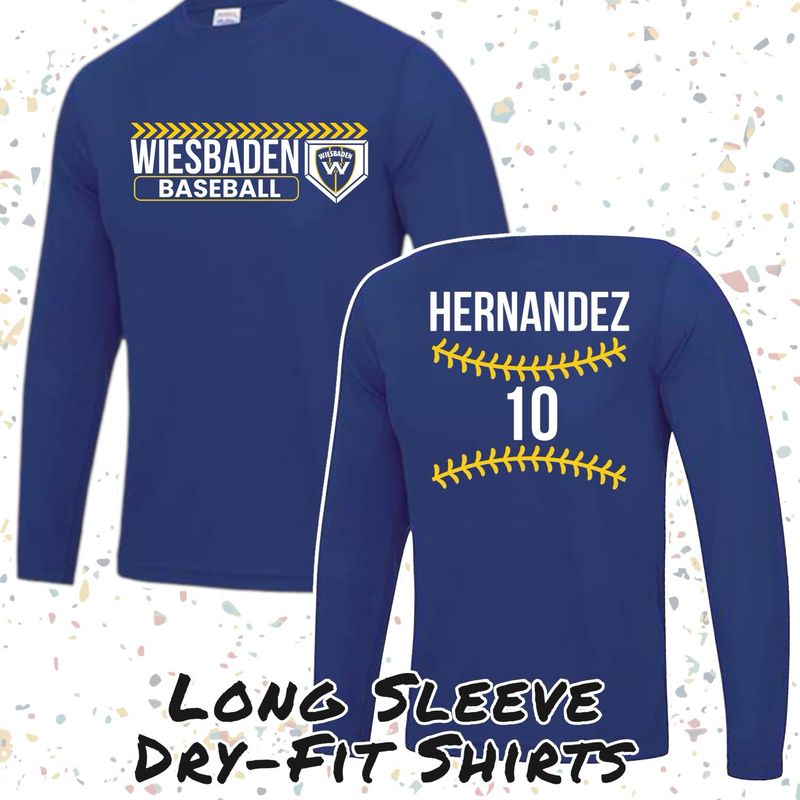 WHS Baseball - Blue Long Sleeve Shirt