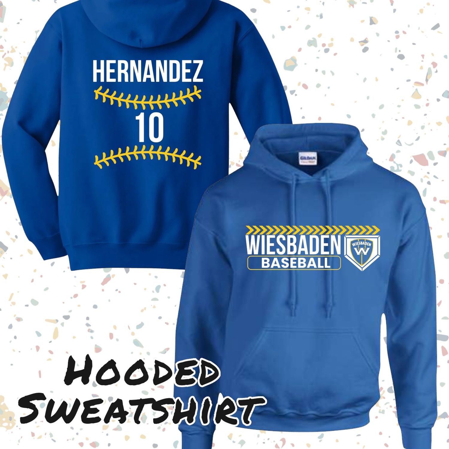 WHS Baseball - Blue Hooded Sweatshirt