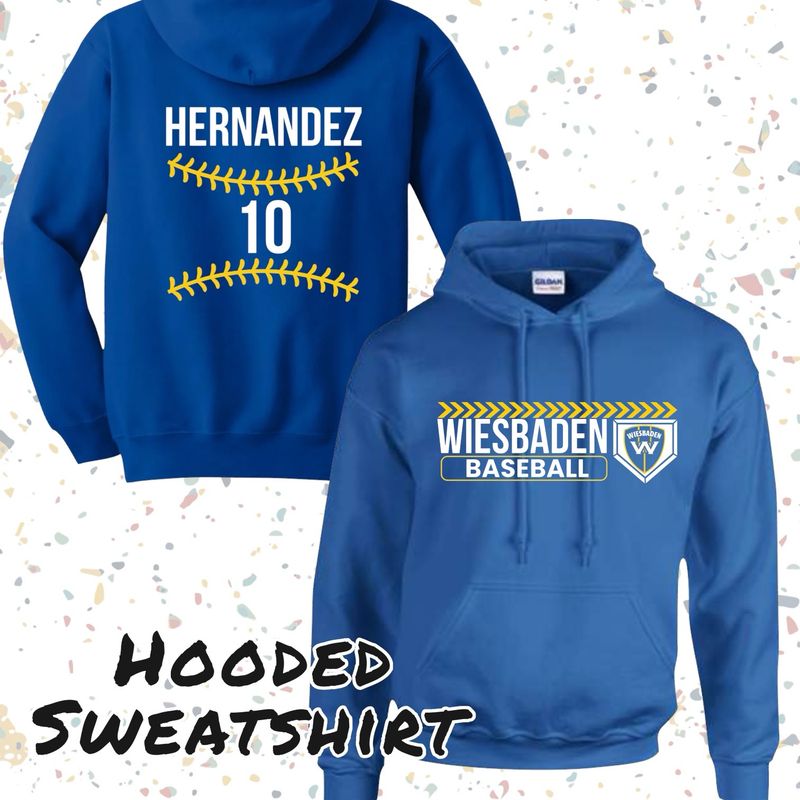 WHS Baseball - Blue Hooded Sweatshirt