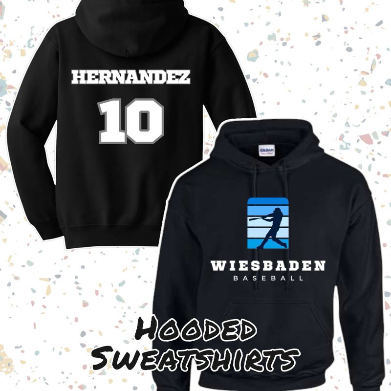 WHS Baseball - Black Hooded Sweatshirt