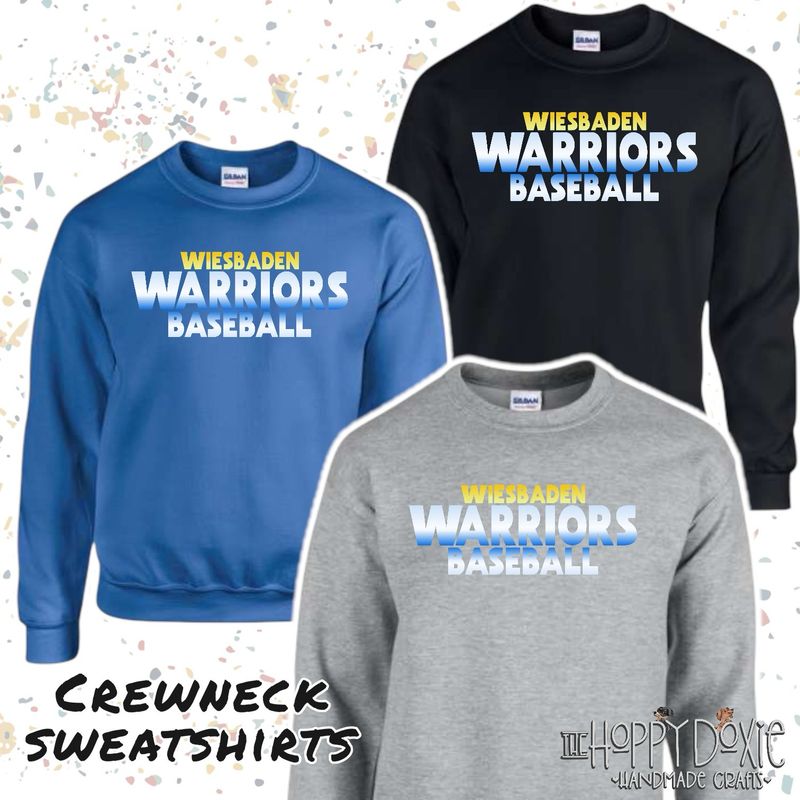 WHS Baseball Spiritwear “Ombré” Crew Sweatshirt