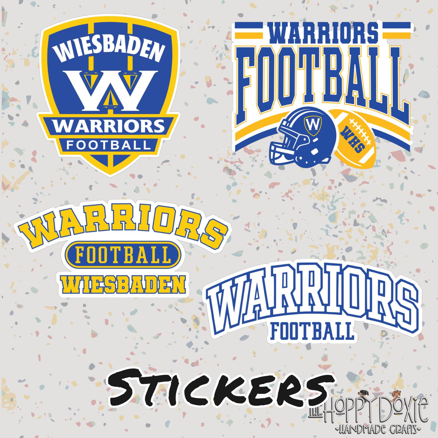 WHS Football Spirit Wear: Waterproof Stickers