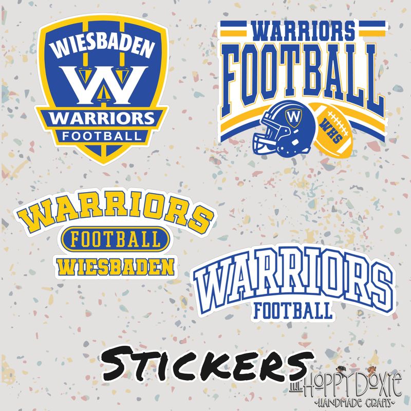 WHS Football Spirit Wear: Waterproof Stickers