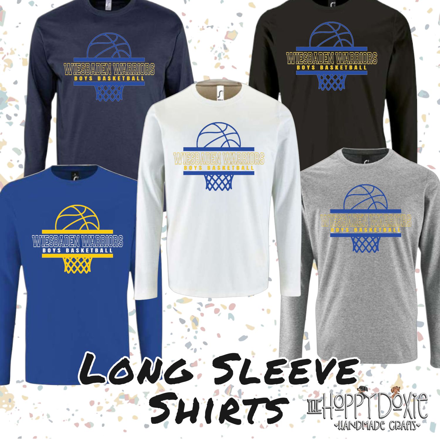 WHS Men's Ball &amp; Hoop Design LONG SLEEVE