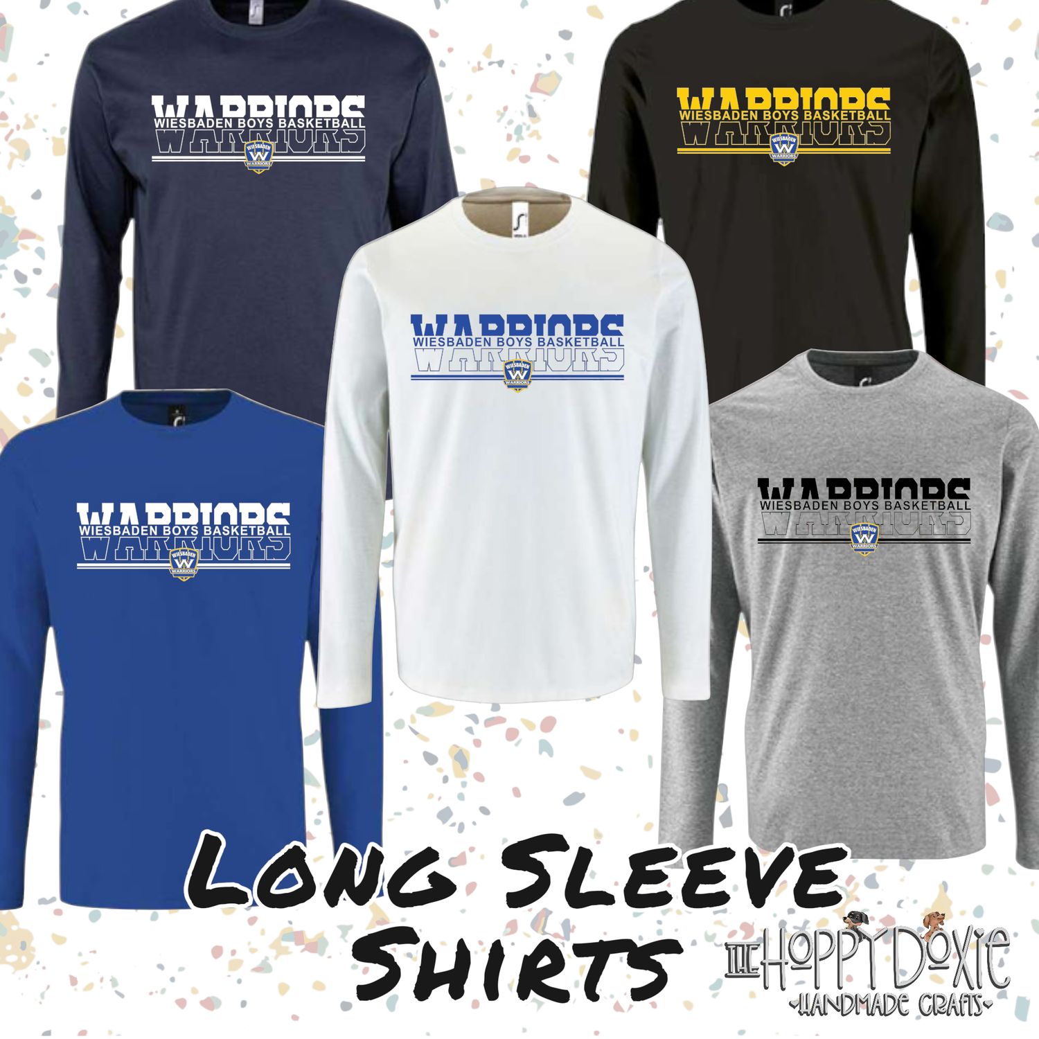 WHS Men's Split Warriors Design LONG SLEEVE