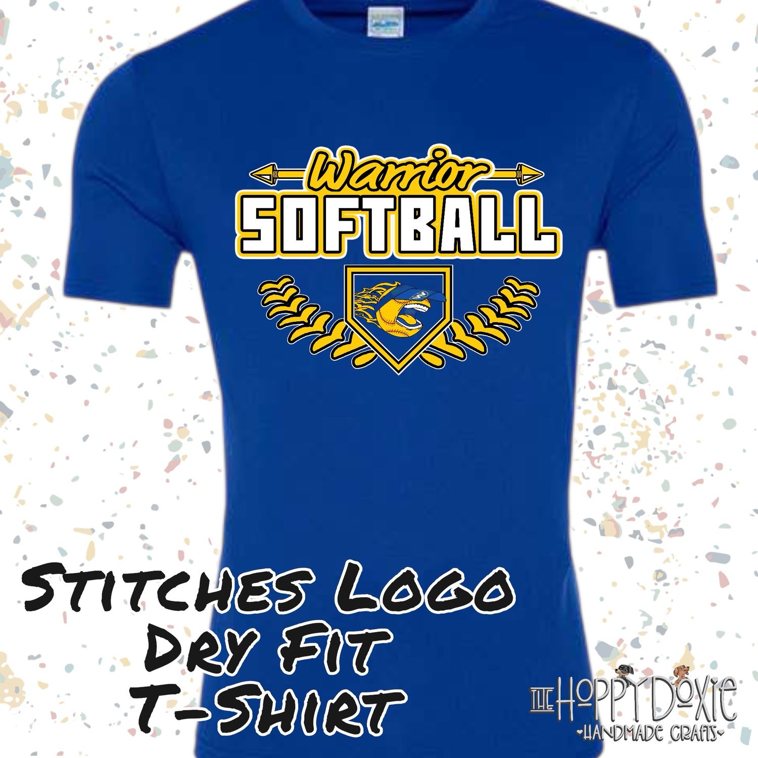 WHS Softball: Stitches Logo Dry Fit T-Shirt