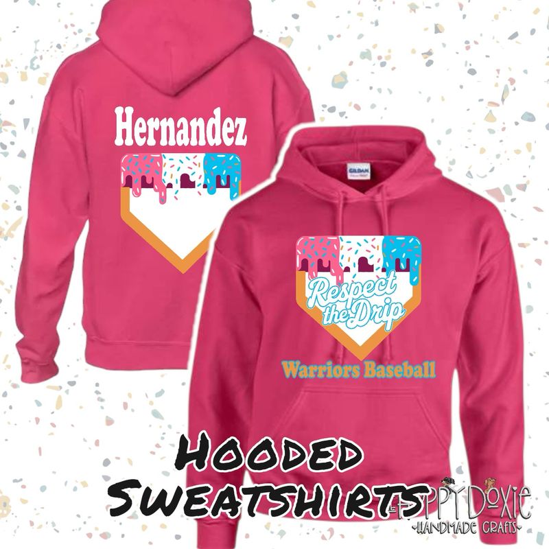 WHS Baseball - Ice Cream Hooded Sweatshirt