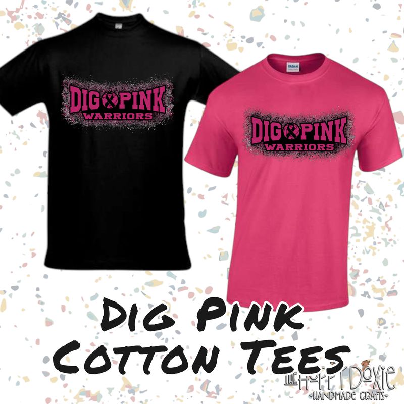 Girls Volley Dig Pink Cotton Tee