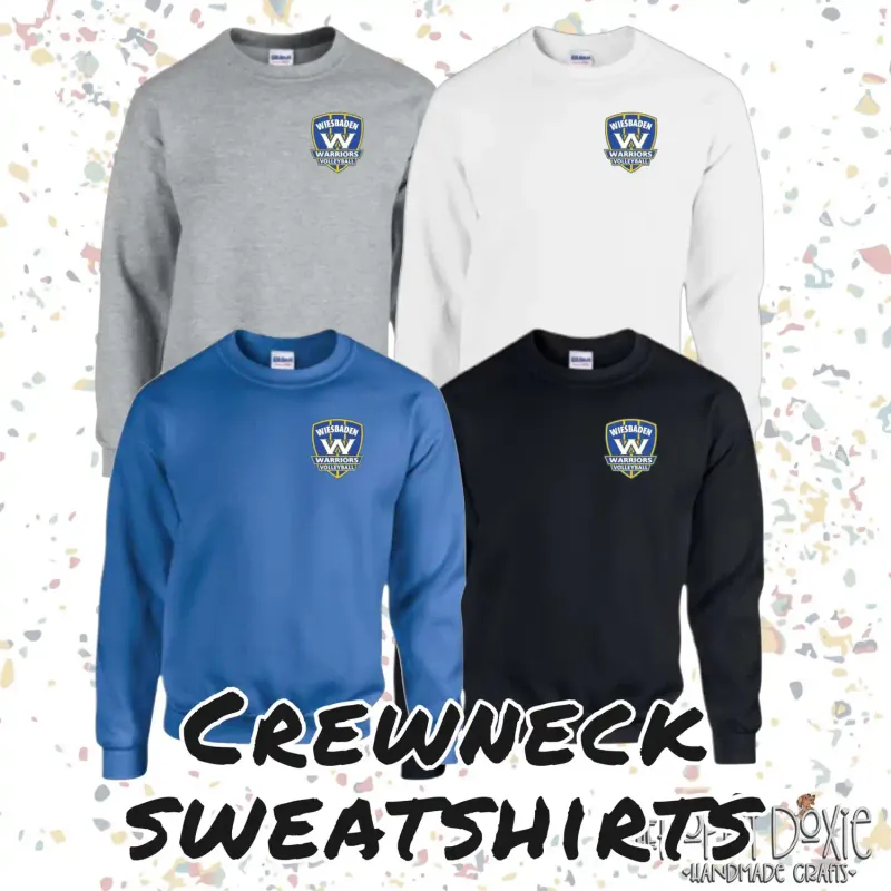 Girls Volley Shield Crewneck Sweatshirt
