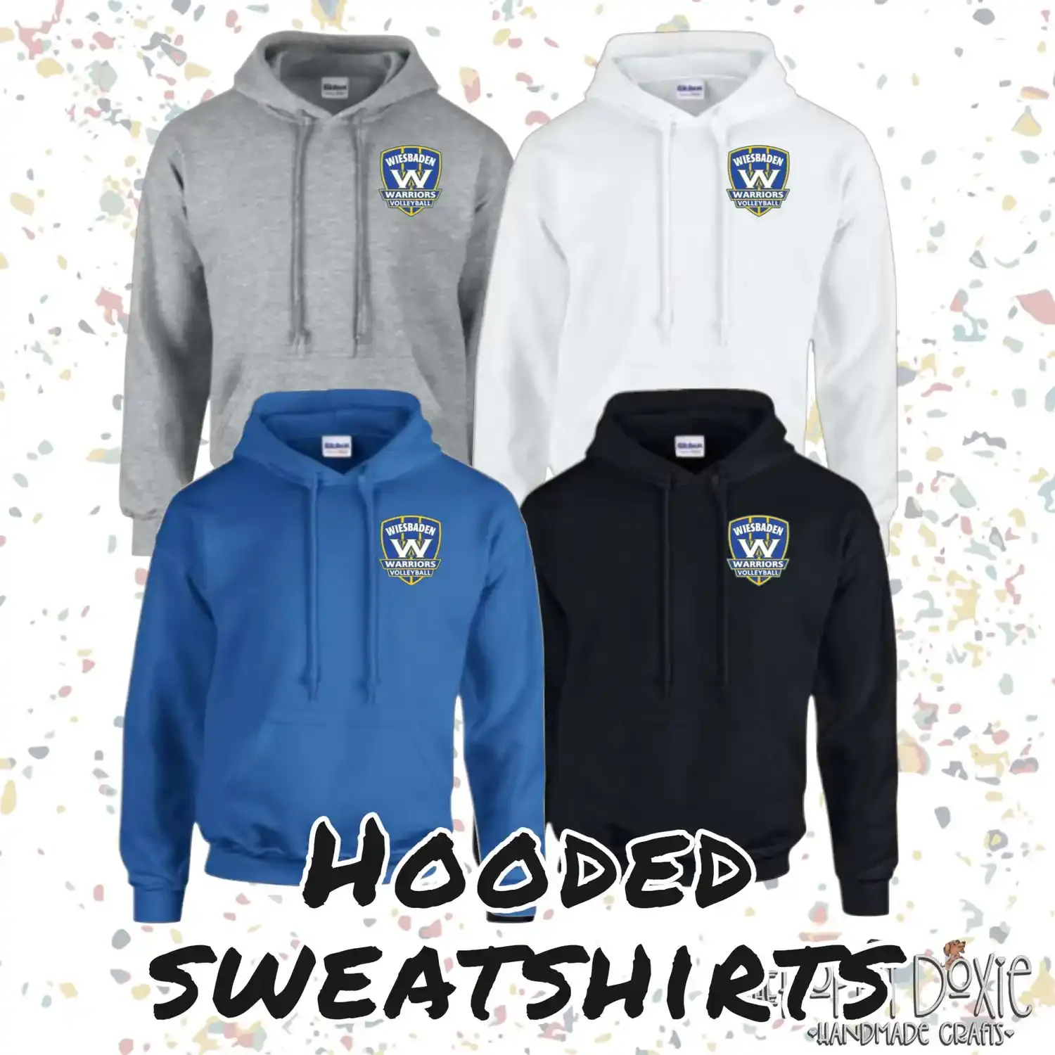 Girls Volley Shield Hooded Sweatshirt