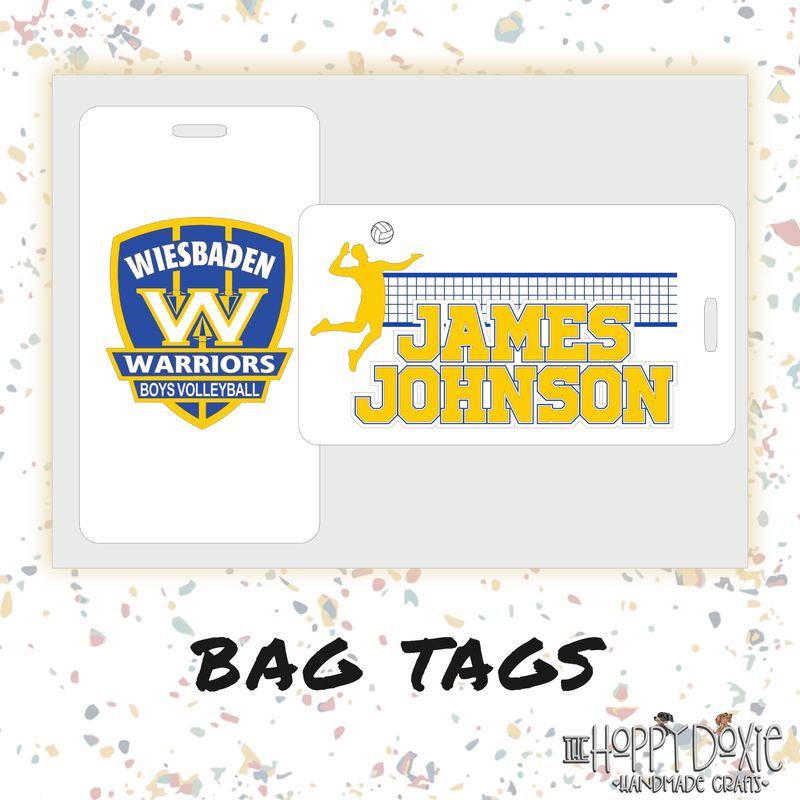 Boys Volley Bag Tags