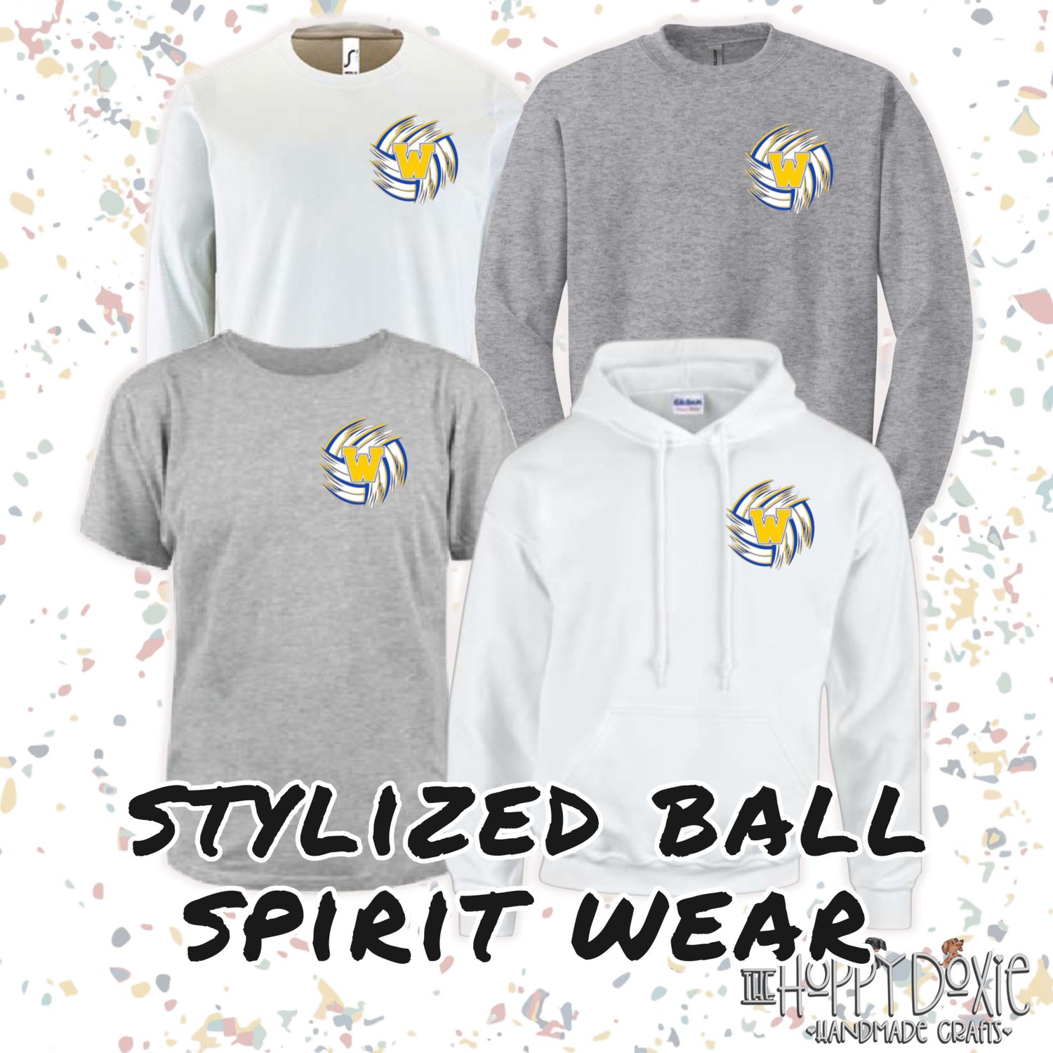 Boys Volley Stylized Ball Logo Shirts