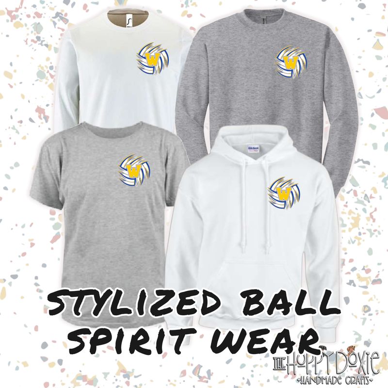 Boys Volley Stylized Ball Logo Shirts
