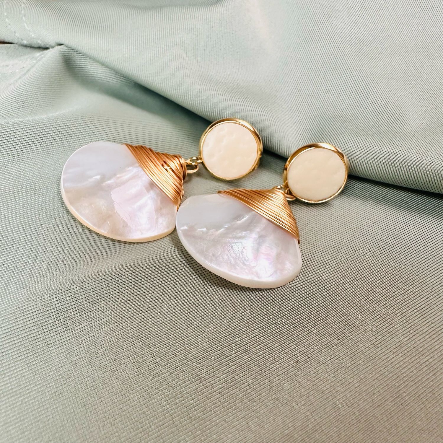 Ohrringe &quot;Pearl Shell Elegance&quot;