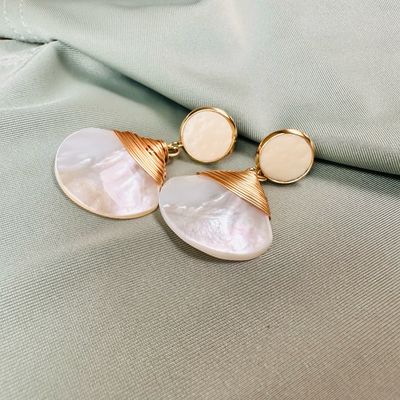 Ohrringe &quot;Pearl Shell Elegance&quot;