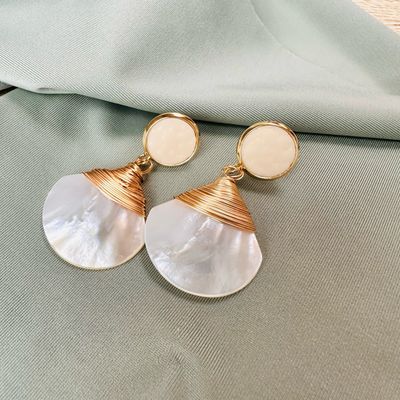 Ohrringe &quot;Pearl Shell Elegance&quot;