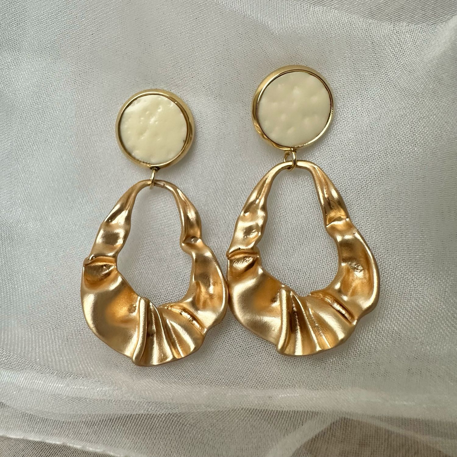 Ohrringe &quot;​Twisted Gold Waves&quot;