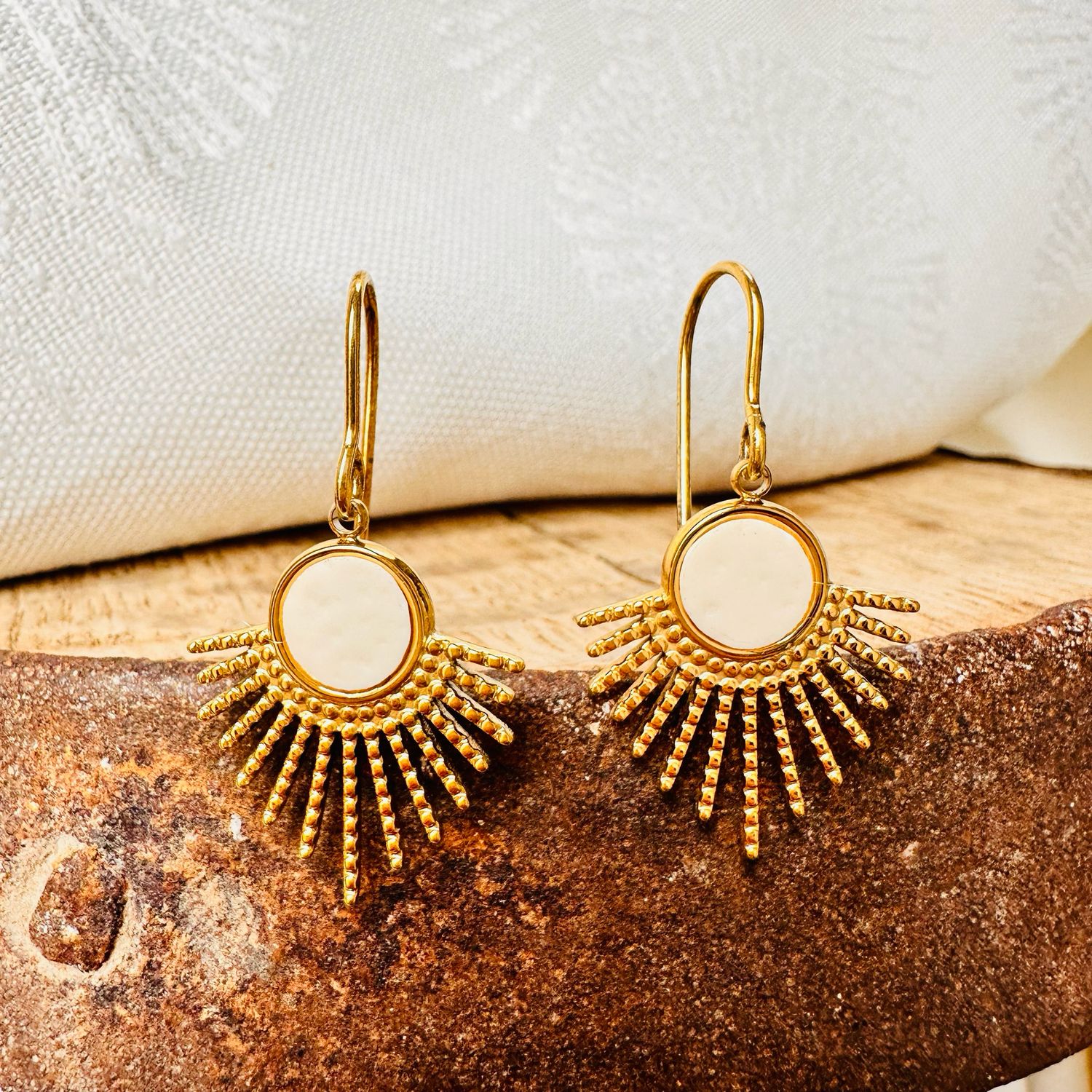 Ohrringe &quot;Golden Radiance&quot;