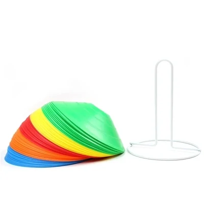 PVC Disc Cone Set With Plastic Stand Holder