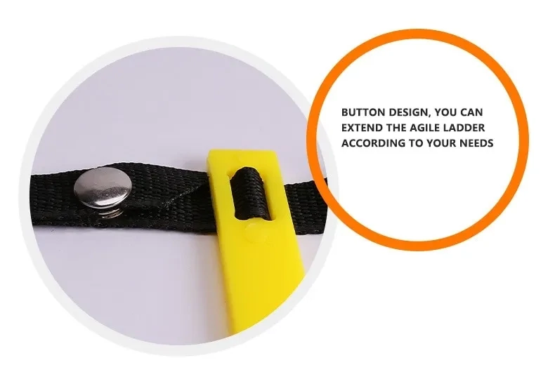 Sports Agility Ladder Football Adjustable Ladder Agility Training Ladder Jumping Fitness Body Coordination Warm-Up Training Tool