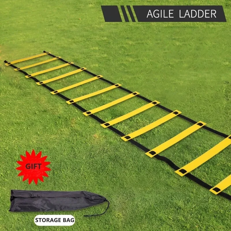 Sports Agility Ladder Football Adjustable Ladder Agility Training Ladder Jumping Fitness Body Coordination Warm-Up Training Tool