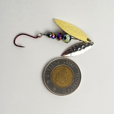 Minnow Clapper Twinkle Star - Willow Blade - 4 gram - Glow - Iridescent