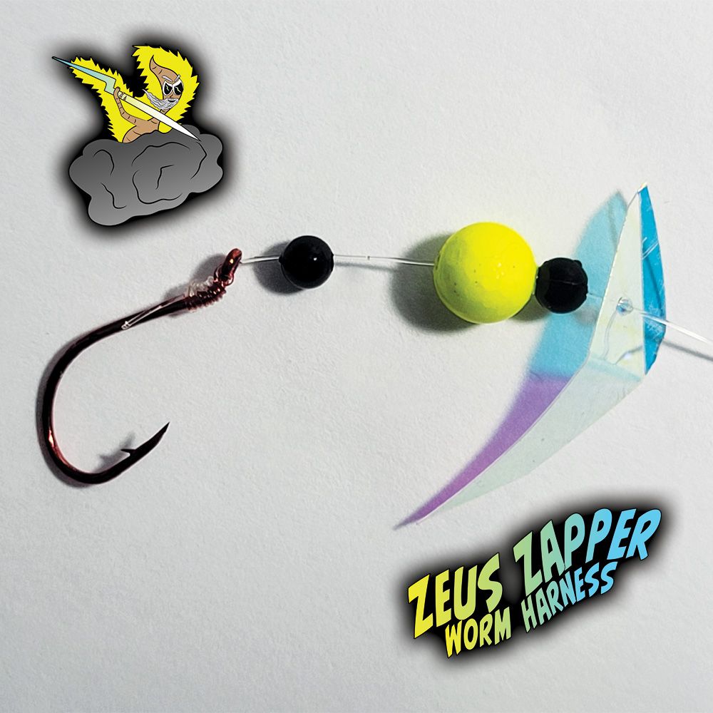 Zeus Zapper Worm Harness - Micro - Chartreuse - Single Hook