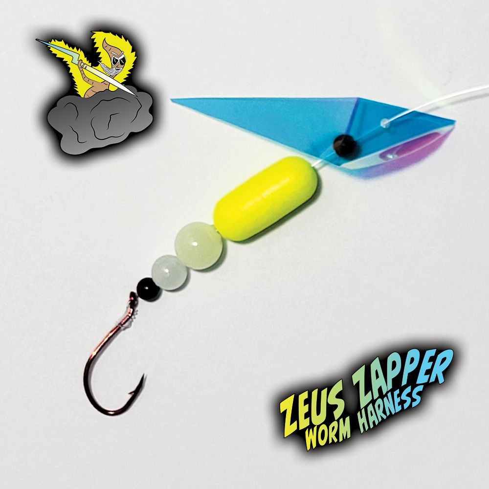 Zeus Zapper Worm Harness - Standard - Chartreuse - Single Hook