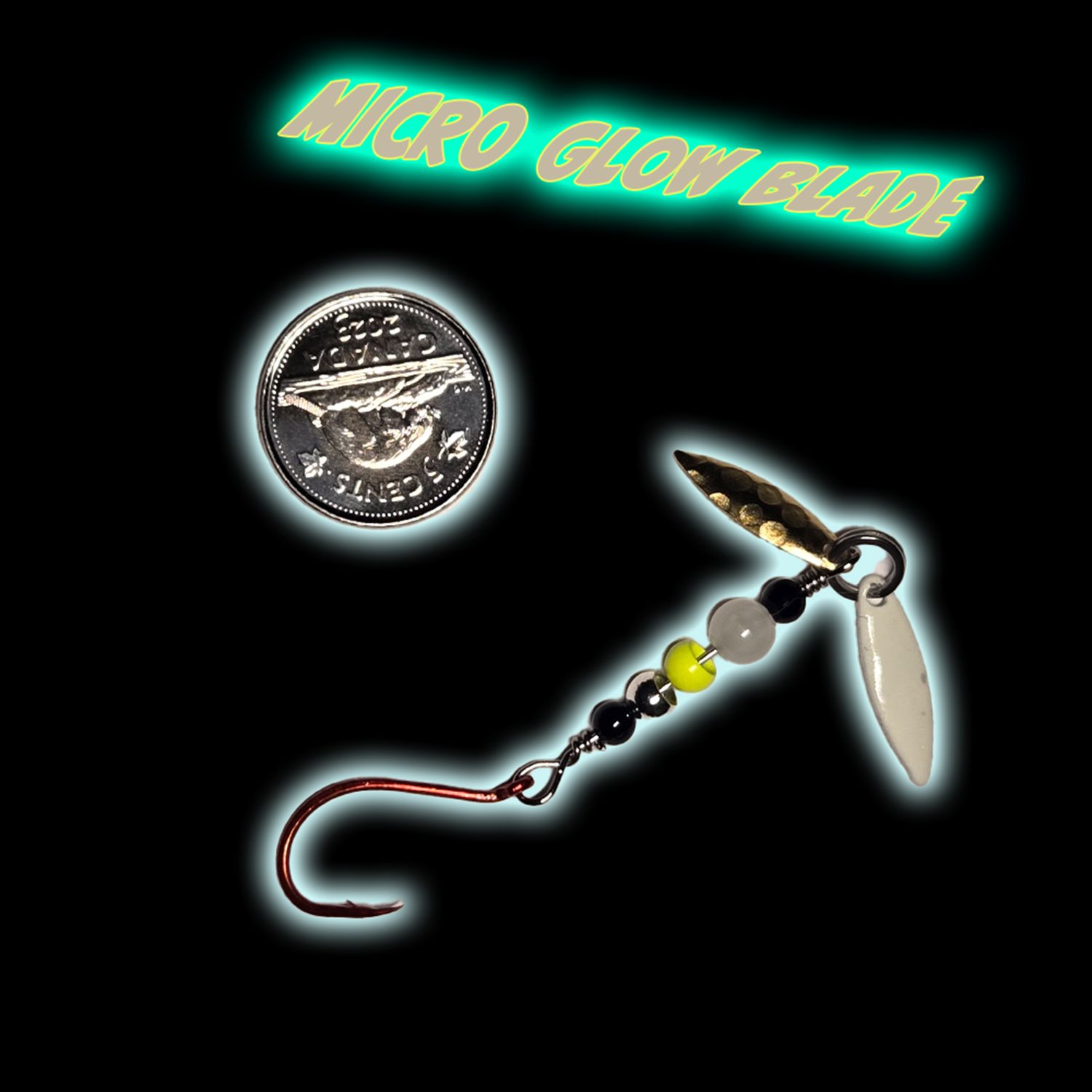 Minnow Clapper Micro - Glow Blade- 4 Gram Minnow Clapper Micro - Glow Blade- 4 Gram