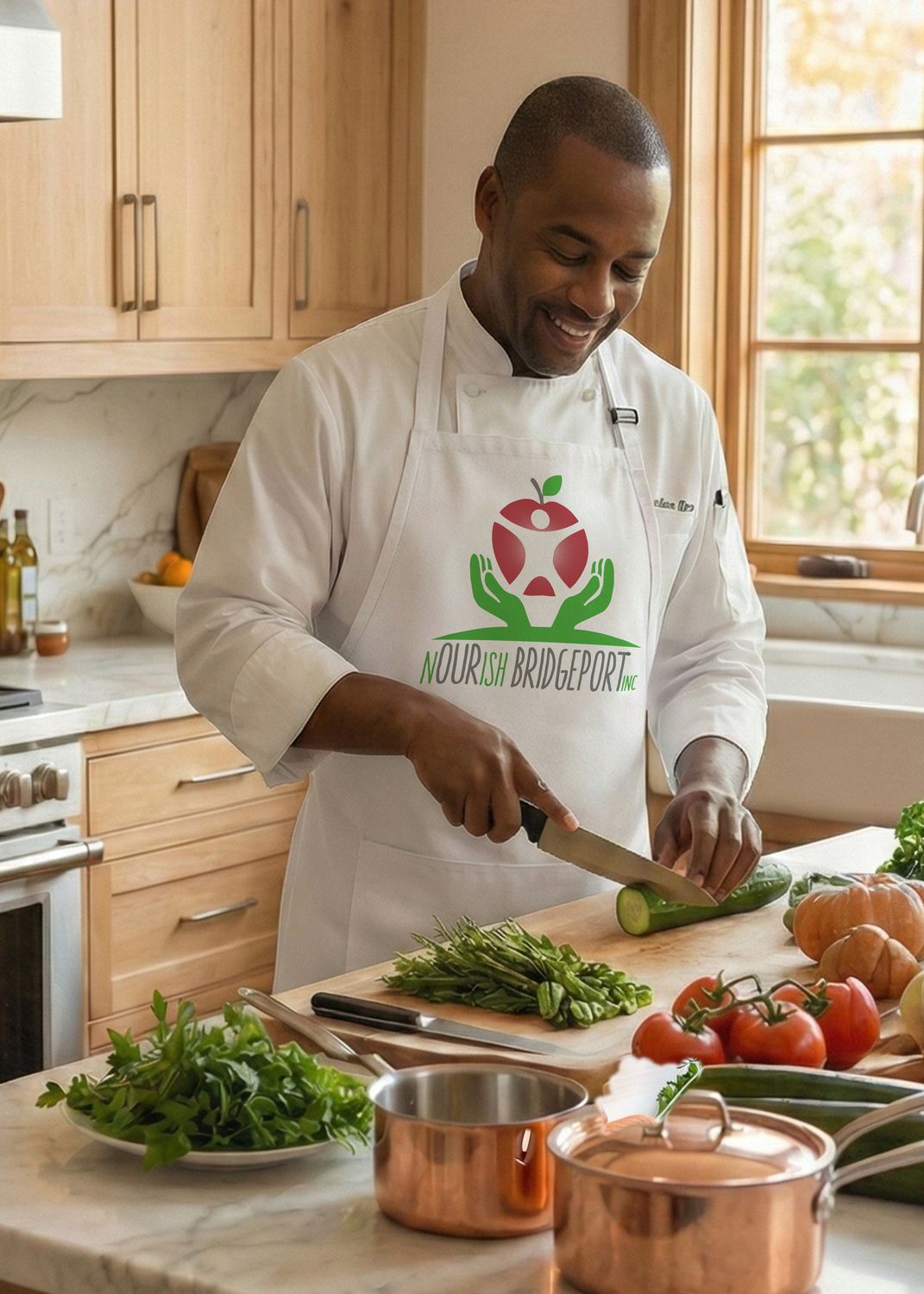 nOURish Apron (White)