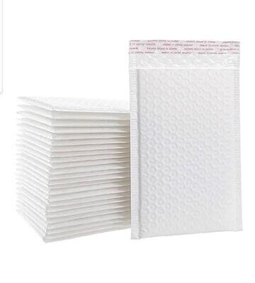 Packaging; 
Organza bags and Bubble mailers.