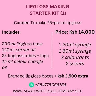 Lipgloss making starter kits