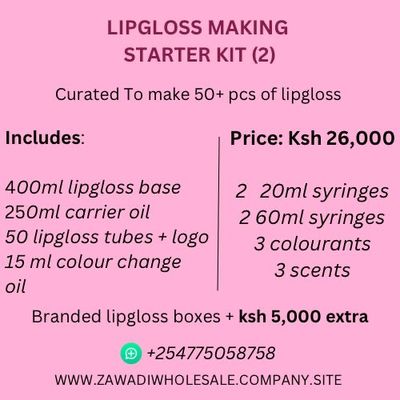 Lipgloss making starter kits