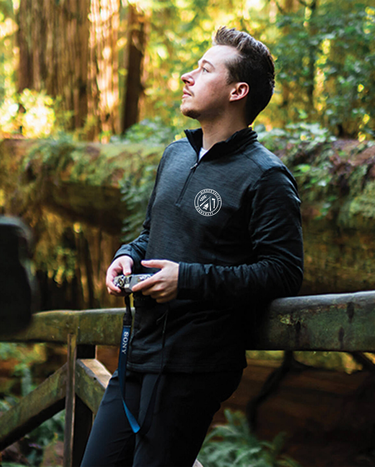 Stormtech Base Thermal Zip Neck Top with printed HVB logo