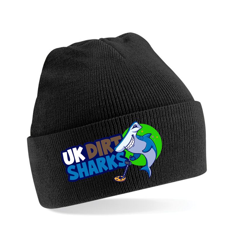 UK Dirt Sharks Cuffed Beanie - embroidered logo