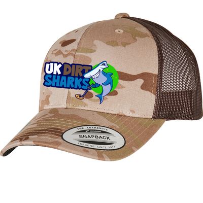 Flexfit Multicam® and TrueTimber® trucker baseball cap with embroidered logo