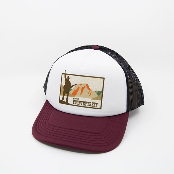 Trucker Caps - burgunder og sort