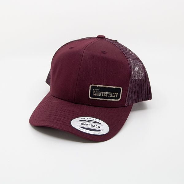 Caps med badge - Burgunder