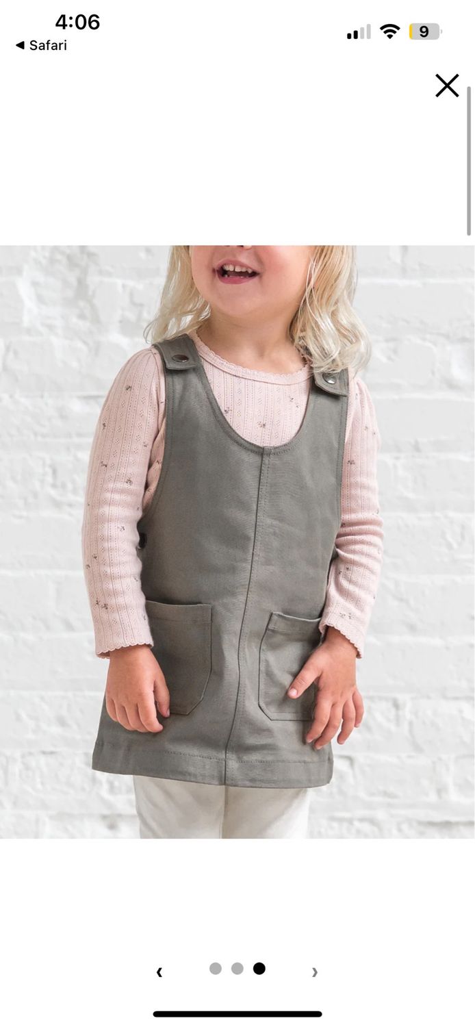 Butterfly Jumper Dress | Olive