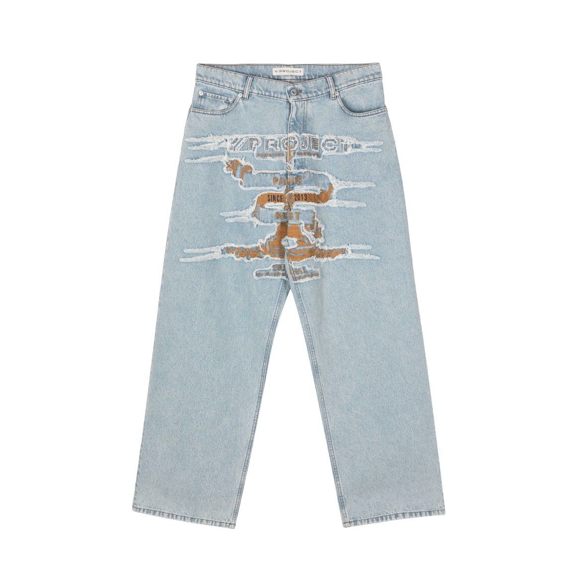 Y/Project Evergreen Patch Wide Jeans