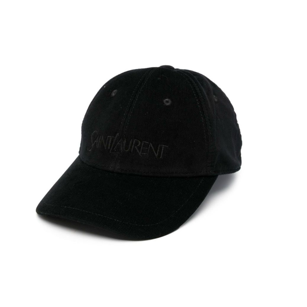 Saint Laurent Logo Embroidered Cap