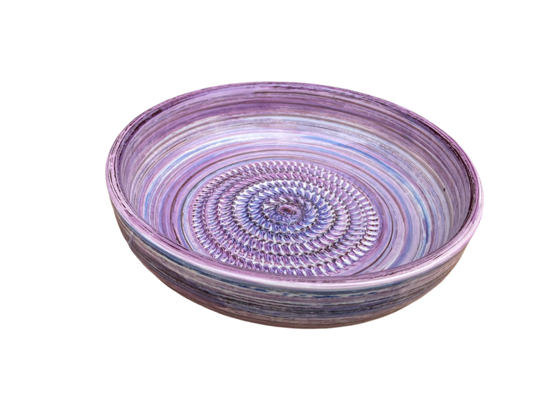 Hafenkeramik - Keramikreibe "Lila Strudel" Reibeschale