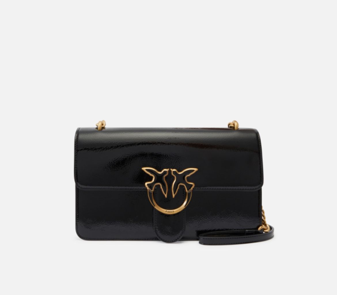 Sac PINKO à bandoulière Love Bag brillant